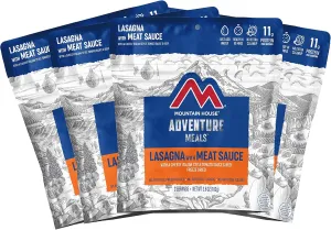 Mountain House Lasagna with Meat Sauce | Freeze Dried Backpacking & Camping Food |4-Pack