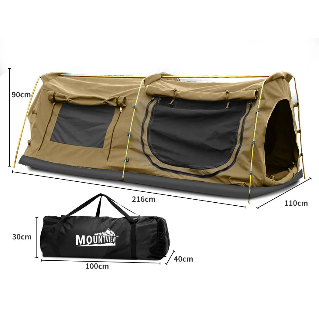 Mountview King Single Swag Camping Swags Khaki