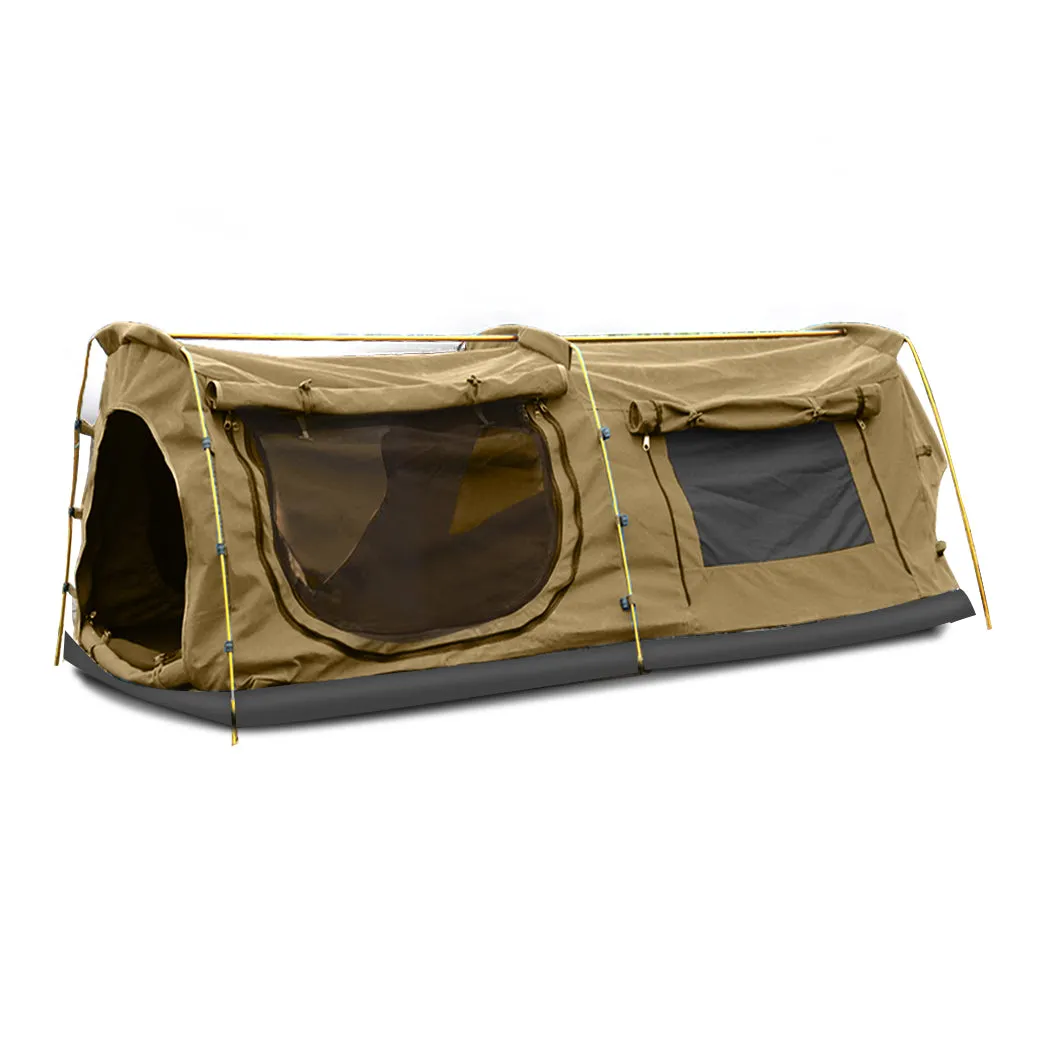 Mountview King Single Swag Camping Swags Khaki