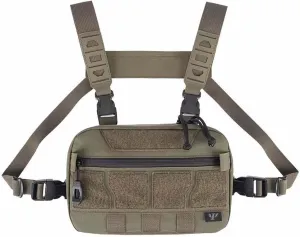 Multi-functional Micro Chest Rig, Pouch Utility Recon Kit Bag Tactical Chest Pack Bag (Green)