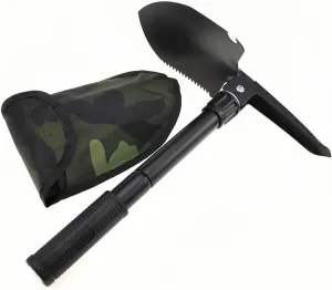 Multifunction Camping Shovel Survival Folding Shovels Military Tactical Shovel Hiking Outdoor Garden Hoe Digging Tool Kit