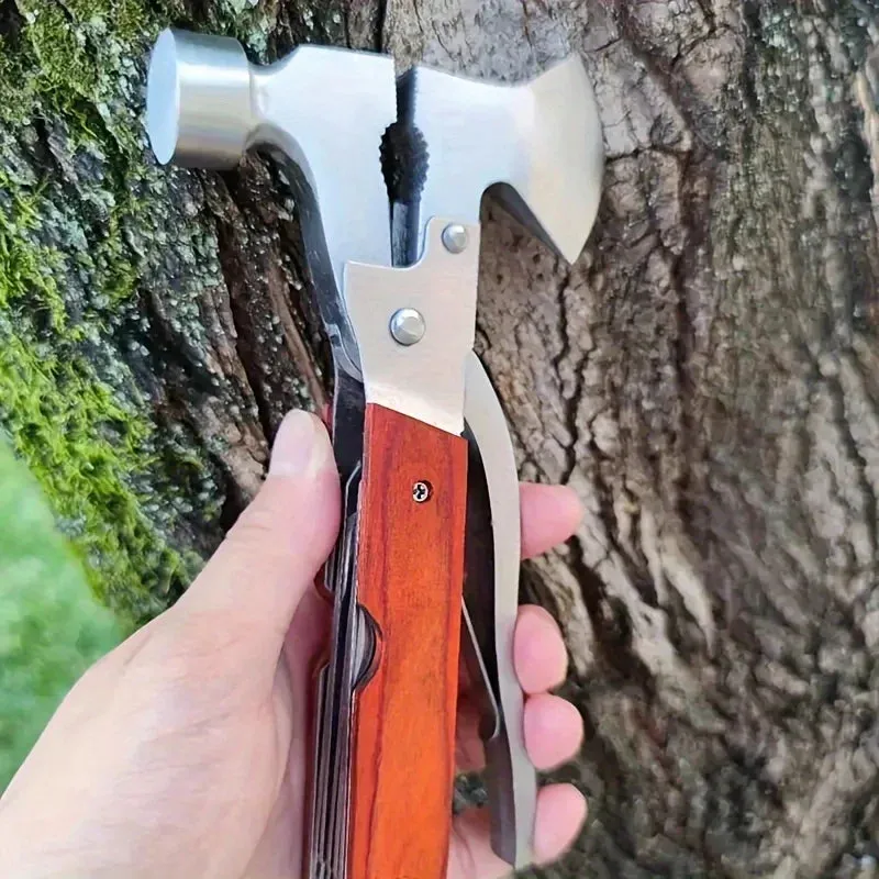 Multifunctional Ax Safety Hammer - Car Tool, Lifesaving Hammer, Claw Hammer for Outdoor Adventures
