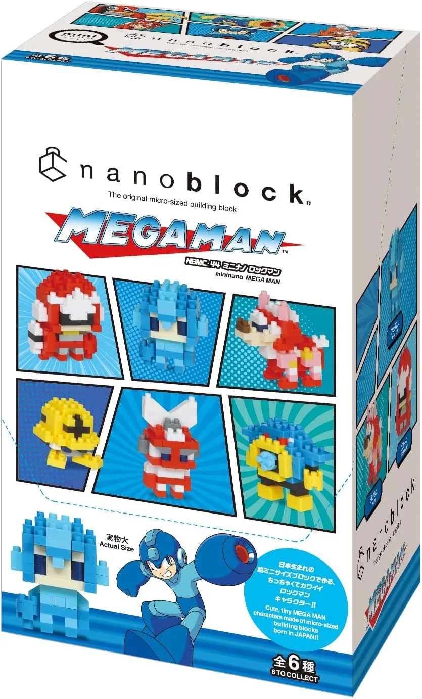 nanoblock - Mega Man - Mega Man Vol. 1 (Blind Box Complete Set), mininano Series Building Kit