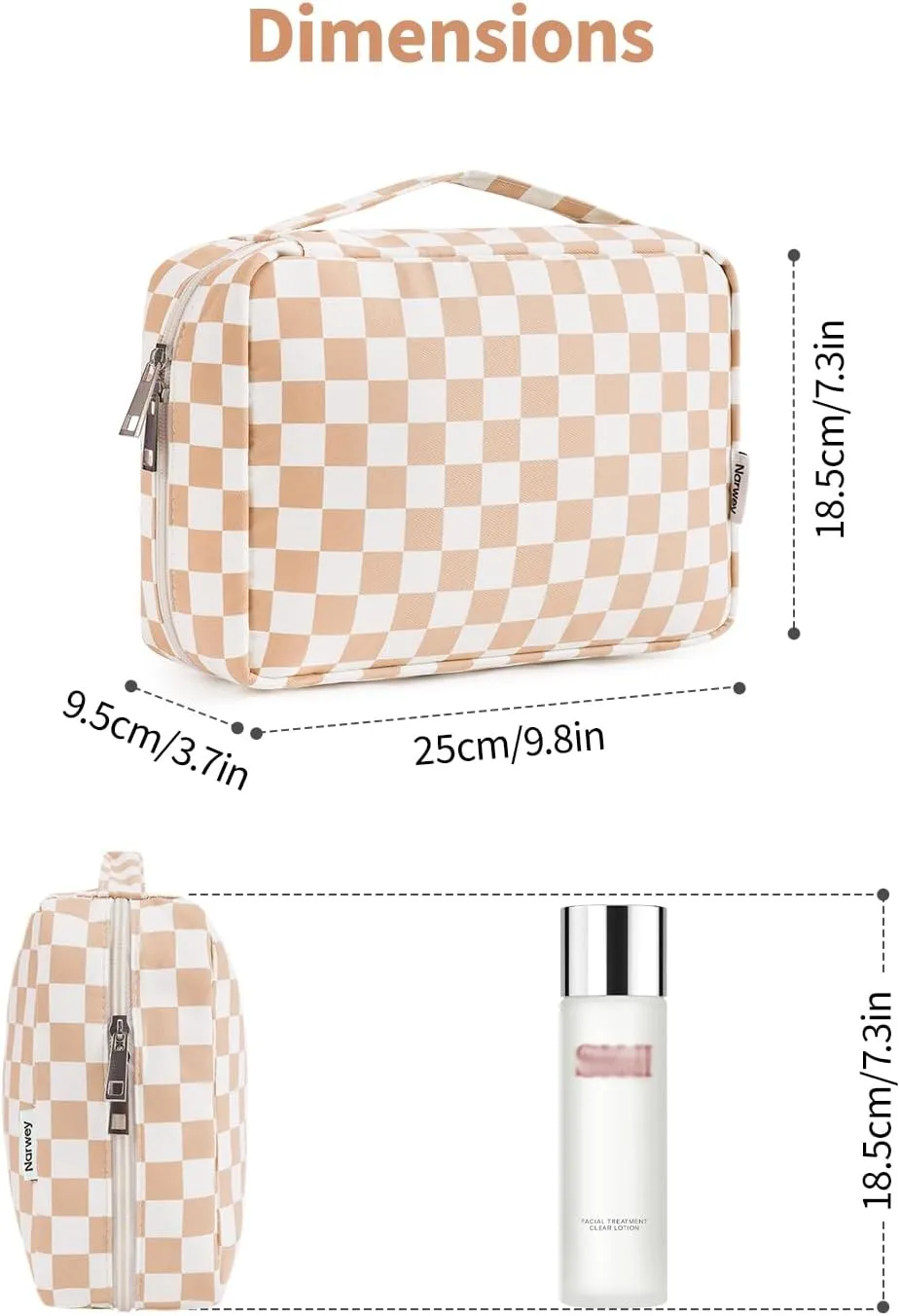 Narwey Hanging Travel Toiletry Bag Cosmetic Make up Organizer for Women and Girls Waterproof