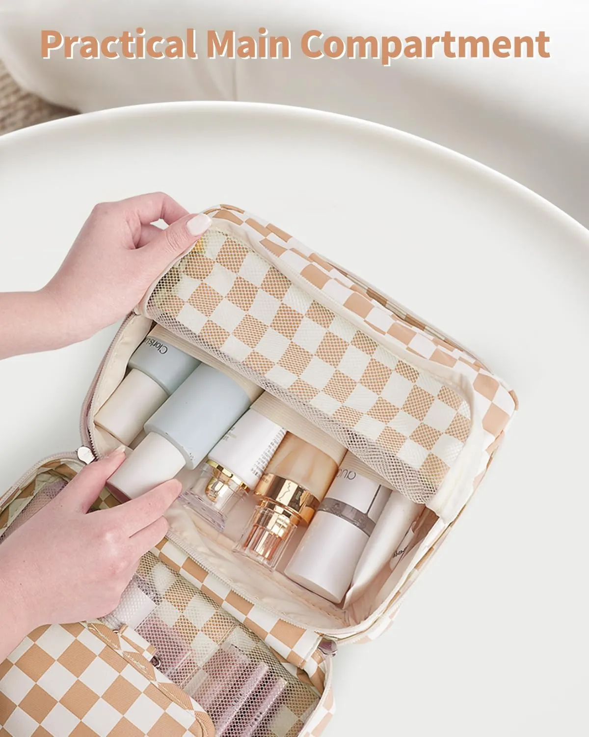 Narwey Hanging Travel Toiletry Bag Cosmetic Make up Organizer for Women and Girls Waterproof