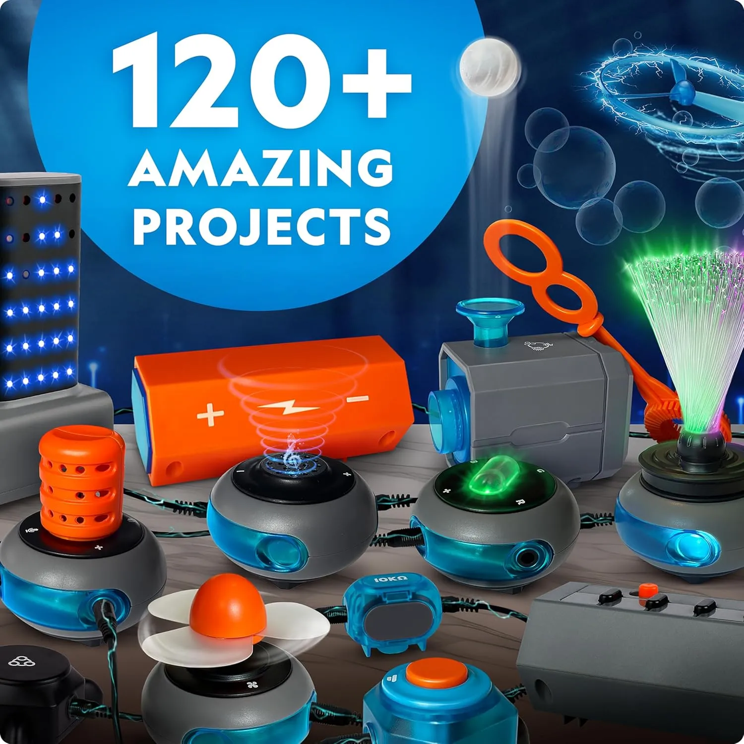 National Geographic Circuit Maker Kit - Electronics Kit for Kids with 120 Electrical Circuit Projects, Electric Circuit STEM Toy, Electronic Projects, Electrical Circuit Kit for Kids, Electricity Kit