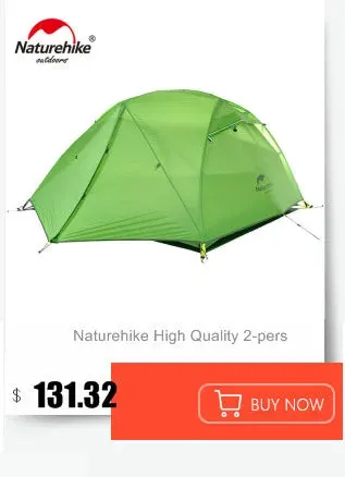 Naturehike 2022 New 15D Cloud Peak 2 Tent Outdoor 2 Person Ultralight Camping Tents For Suitable Alpine Camping