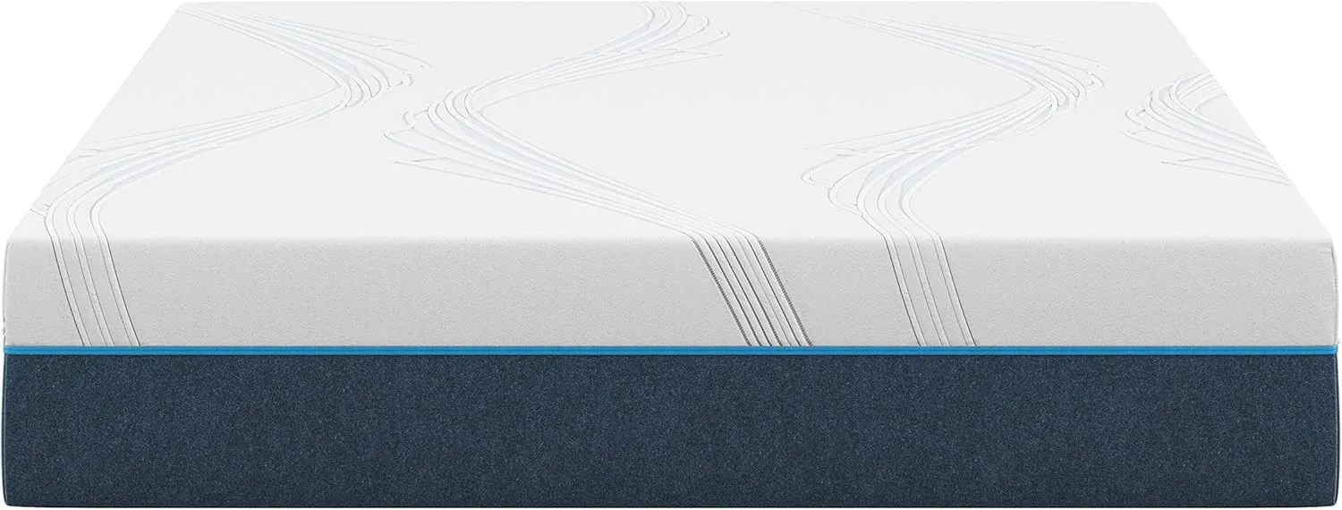 Nautica Home Exhilarate 12" Medium-Plush Gel Memory Foam Mattress with Cooling Air Flow and Pressure Relieving Foam Layers, Ice Lux Fabric Cover, Bed-in-a-Box, Twin XL