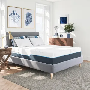 Nautica Home Exhilarate 12" Medium-Plush Gel Memory Foam Mattress with Cooling Air Flow and Pressure Relieving Foam Layers, Ice Lux Fabric Cover, Bed-in-a-Box, Twin XL