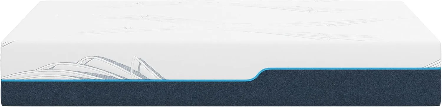 Nautica Home Exhilarate 12" Medium-Plush Gel Memory Foam Mattress with Cooling Air Flow and Pressure Relieving Foam Layers, Ice Lux Fabric Cover, Bed-in-a-Box, Twin XL