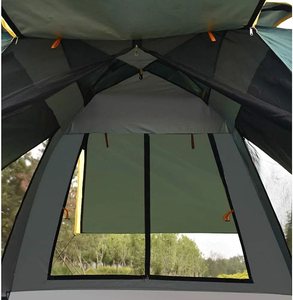 NIEH 3-4 Person Pop Up Tent Automatic Instant Camping Tent Quick Opening Outdoor Tent 4 Season Travel Tent with Carry Bag for Hiking, Traveling or Beach