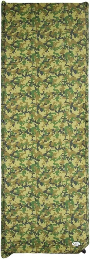 NILS Camp - Self-Inflating Mattress - Air Mattress - Self-Inflating Sleeping Mat - 185 x 65 x 5 cm - Camo Colour