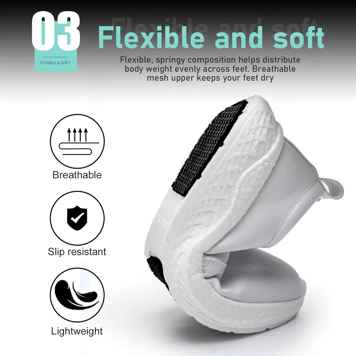 Non Slip Work Shoes Women Food Service Suitable for Restaurant Crew Nursing Shoe