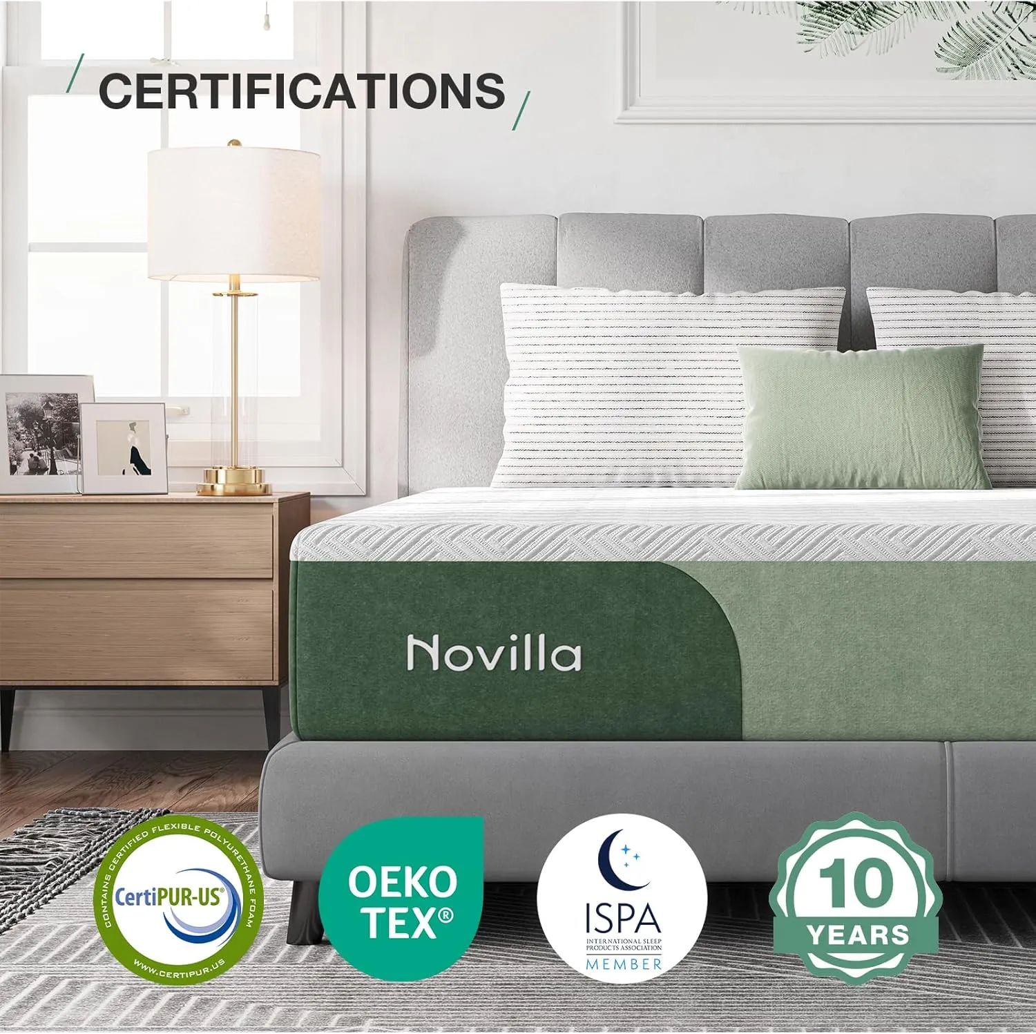 Novilla 12 Inch King Size Mattress King Mamory Foam Mattress in a Box Medium Firm with Cooling Gel Foam for Cool Sleep & Ultimate Support