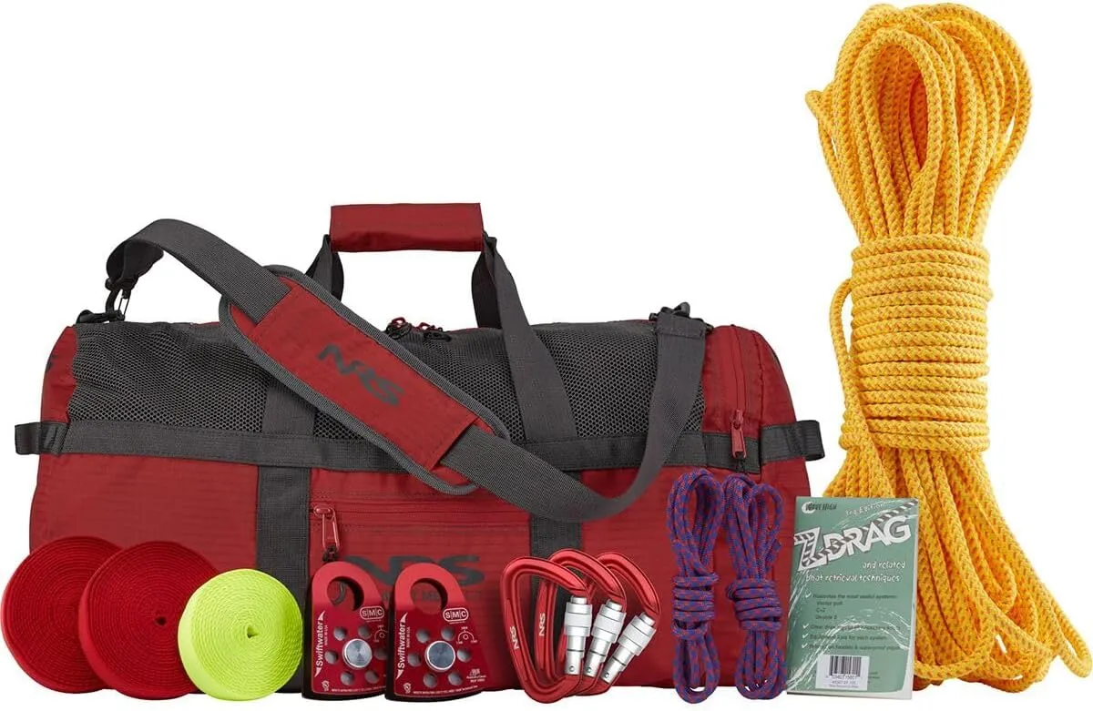 NRS Z-Drag Kit, Red, 3/8in GrabLine NFPA Rope Kit
