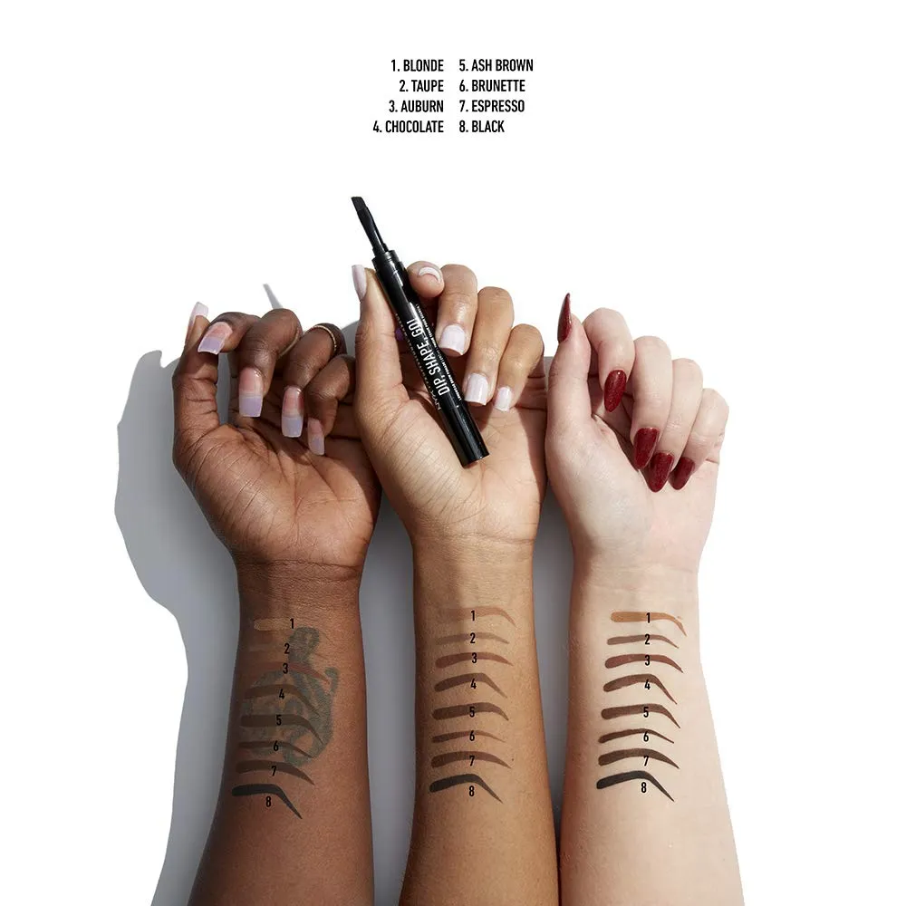 NYX PROFESSIONAL MAKEUP Dip, Shape, Go! Longwear Eyebrow Kit - Auburn