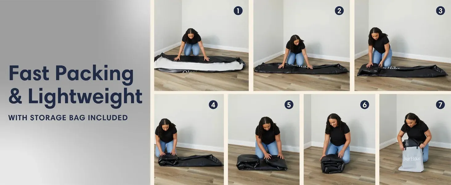 OlarHike Twin Inflatable Air Mattress with Built-in Pump