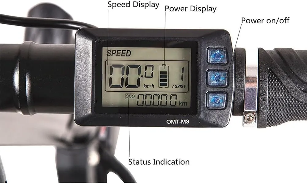 OMT-M3 OMT-3S Electric Bicycle LCD Display Meter 36V 48V Electric Bike Computer E-Bike Conversion Kit for Mountain Bike Modification