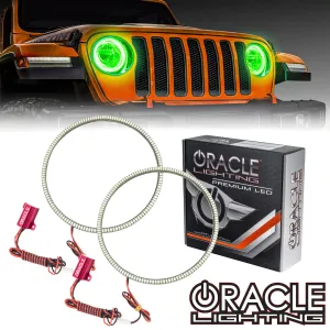 ORACLE Lighting 2020-2025 Jeep Gladiator JT LED Headlight Surface Mount Halo Kit