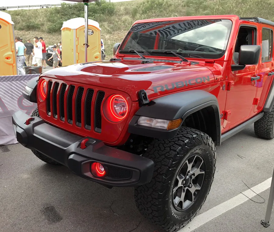 ORACLE Lighting 2020-2025 Jeep Gladiator JT LED Headlight Surface Mount Halo Kit