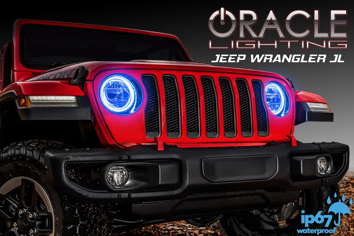 ORACLE Lighting 2020-2025 Jeep Gladiator JT LED Headlight Surface Mount Halo Kit