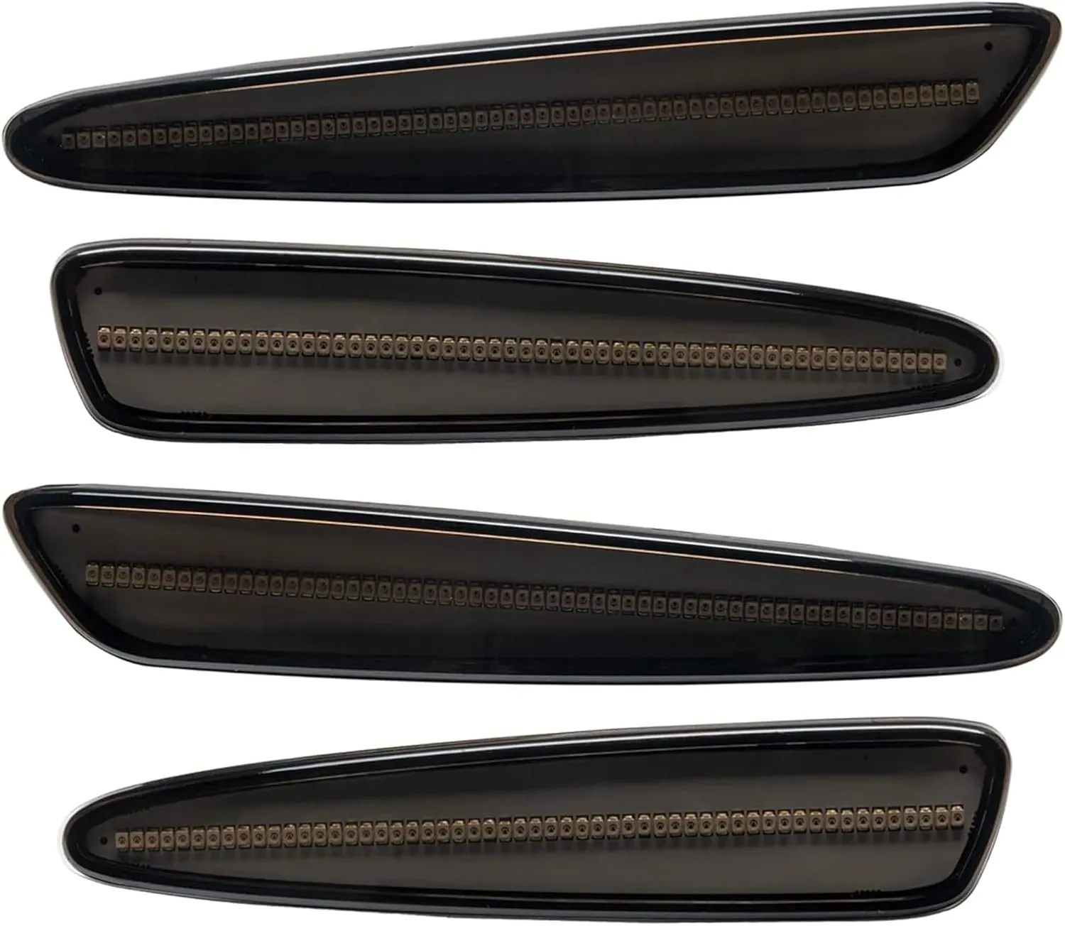 ORACLE Lighting 3150-020 Set of 2 Front and 2 Rear Tinted Lens LED Concept Sidemarkers Compatible with 2005 2013 C6 Corvette - Easy Installation - Waterproof
