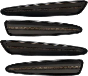 ORACLE Lighting 3150-020 Set of 2 Front and 2 Rear Tinted Lens LED Concept Sidemarkers Compatible with 2005 2013 C6 Corvette - Easy Installation - Waterproof