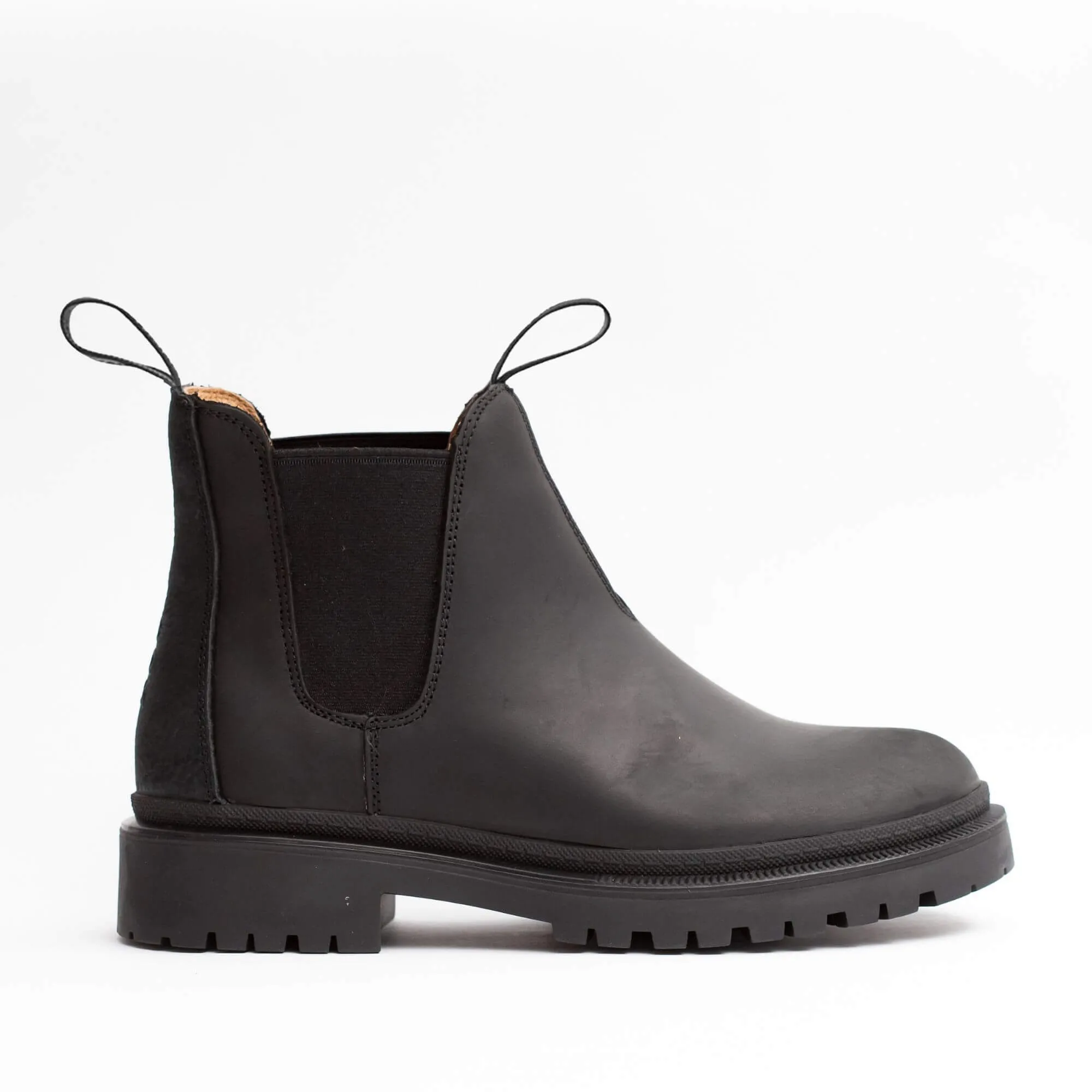 Original Wool Lined Chelsea Boot Rustic Black Women's