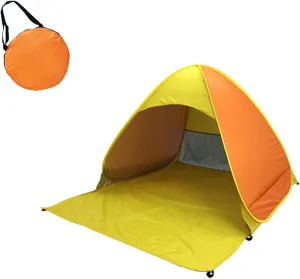 Outdoor Automatic Quick Open Camping Tent Outdoor Quick Setup Tent with Carring Bag Enduring 2-3 Persons Beach Tent