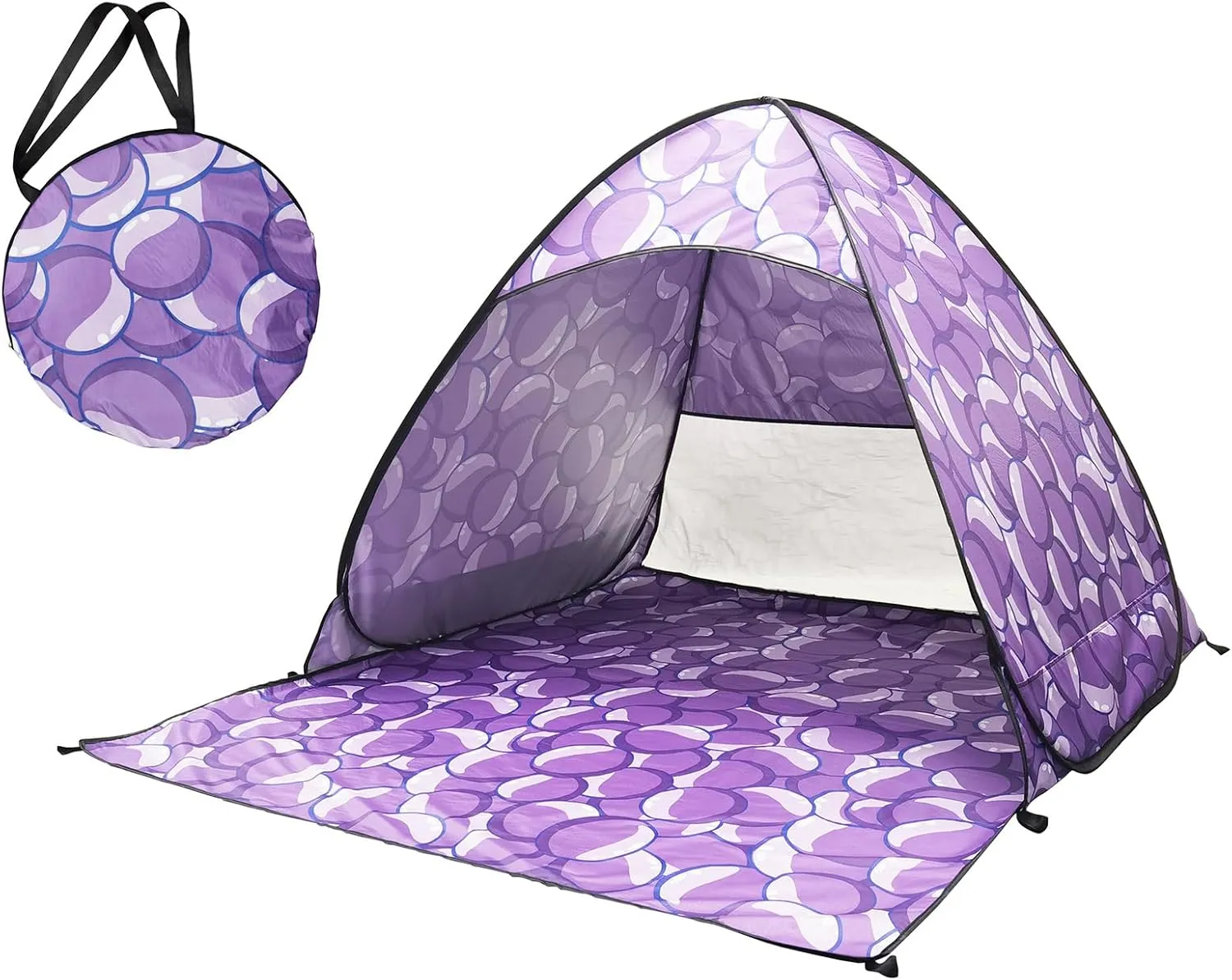 Outdoor Automatic Quick Open Camping Tent Outdoor Quick Setup Tent with Carring Bag Enduring 2-3 Persons Beach Tent