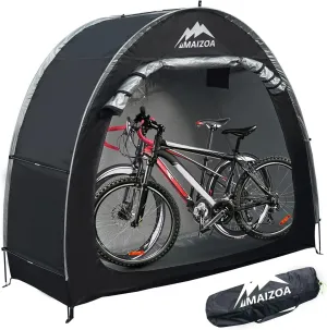 Outdoor Bike Covers Storage Shed Tent,210D Oxford Thick Waterproof Fabric,Outdoor Aluminum Alloy Bracket Bicycle Storage shed, Neat Tent Bicycle Cover