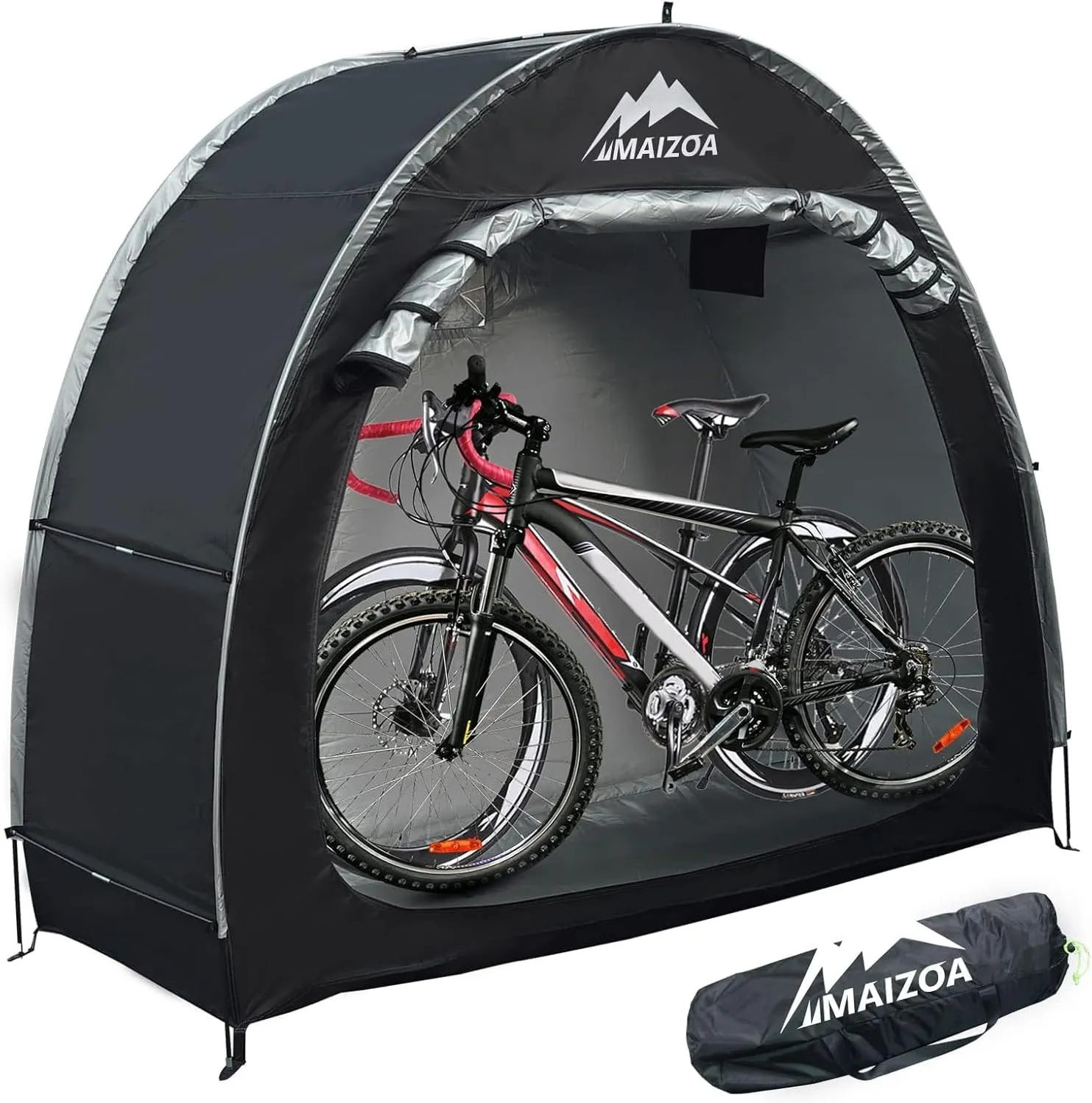 Outdoor Bike Covers Storage Shed Tent,210D Oxford Thick Waterproof Fabric,Outdoor Aluminum Alloy Bracket Bicycle Storage shed, Neat Tent Bicycle Cover