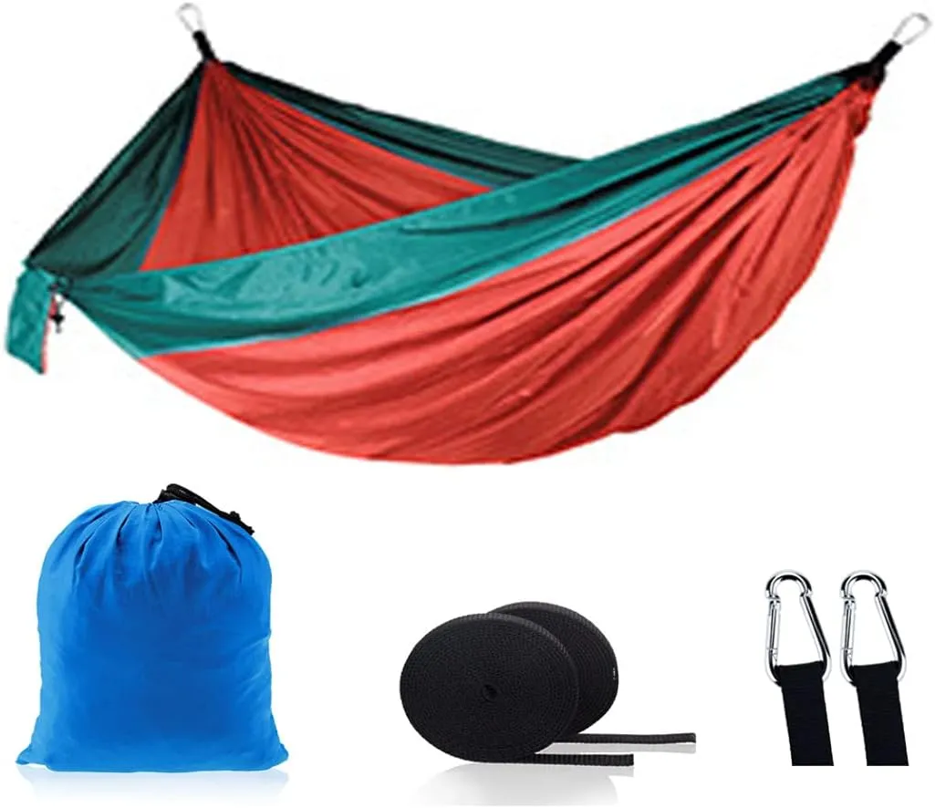 Outdoor Camping Hammock - Travel Hammock with 2 Tree Straps - Portable Backpacking Hammock for Adventure Hiking Travel-Max Load of 800lbs Gift #6