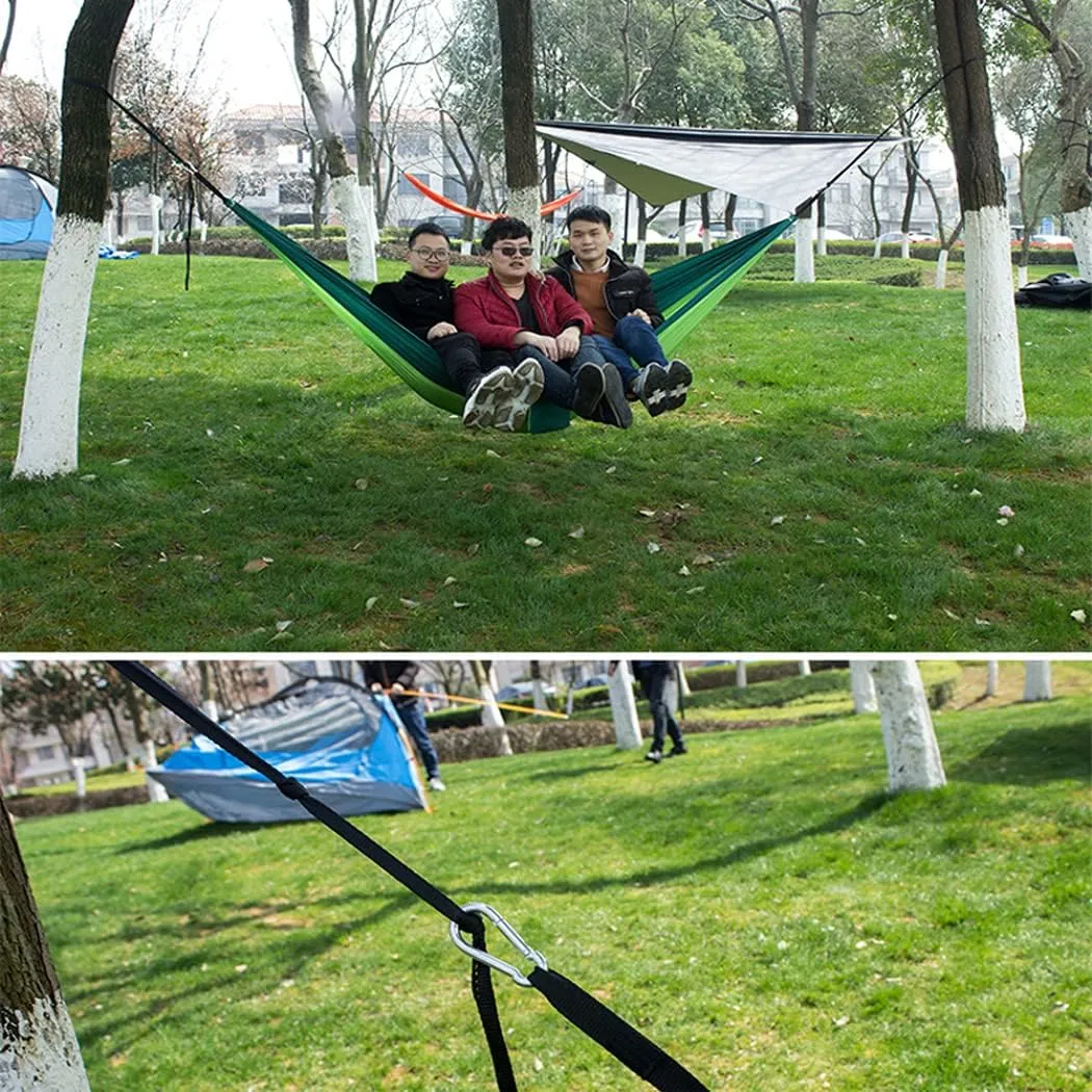 Outdoor Camping Hammock - Travel Hammock with 2 Tree Straps - Portable Backpacking Hammock for Adventure Hiking Travel-Max Load of 800lbs Gift #6