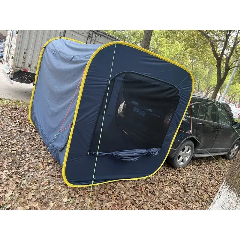 Outdoor Camping Pop-up Car Tent, Multi-person SUV Rear Trunk Tent