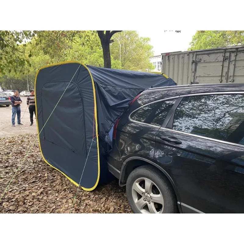 Outdoor Camping Pop-up Car Tent, Multi-person SUV Rear Trunk Tent