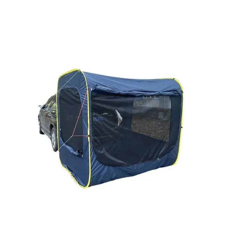 Outdoor Camping Pop-up Car Tent, Multi-person SUV Rear Trunk Tent