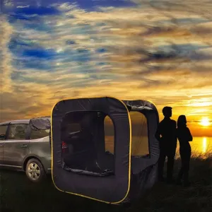 Outdoor Camping Pop-up Car Tent, Multi-person SUV Rear Trunk Tent