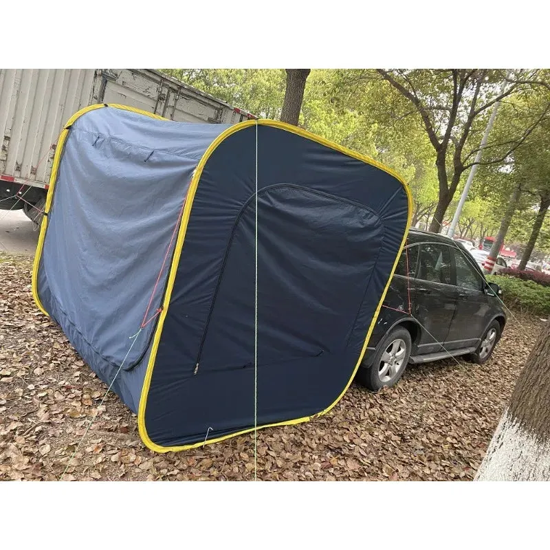 Outdoor Camping Pop-up Car Tent, Multi-person SUV Rear Trunk Tent