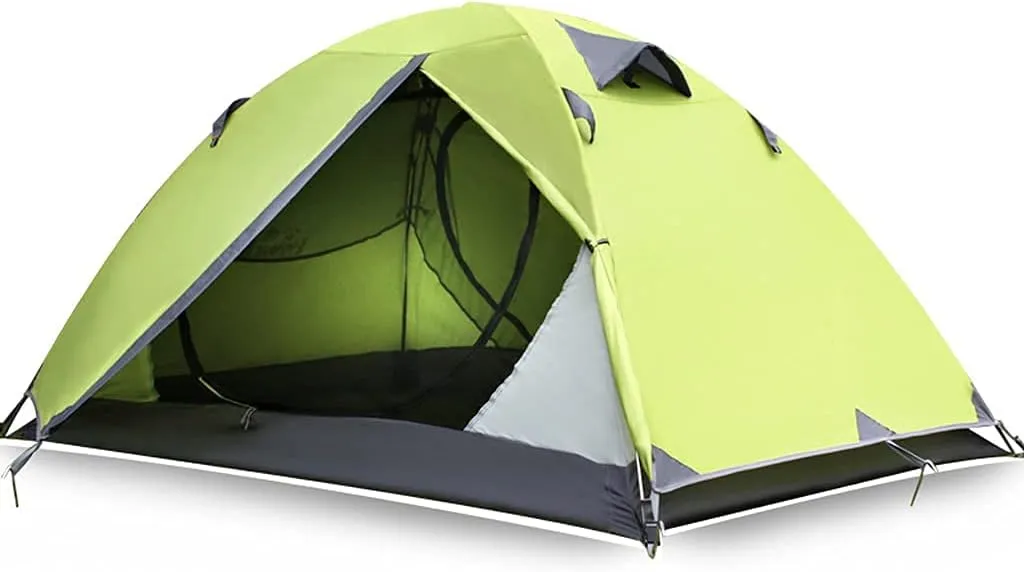 Outdoor Camping Tent, Dome Tent Windproof and Lightweight Four Seasons Hiking Picnic BBQ