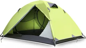 Outdoor Camping Tent, Dome Tent Windproof and Lightweight Four Seasons Hiking Picnic BBQ