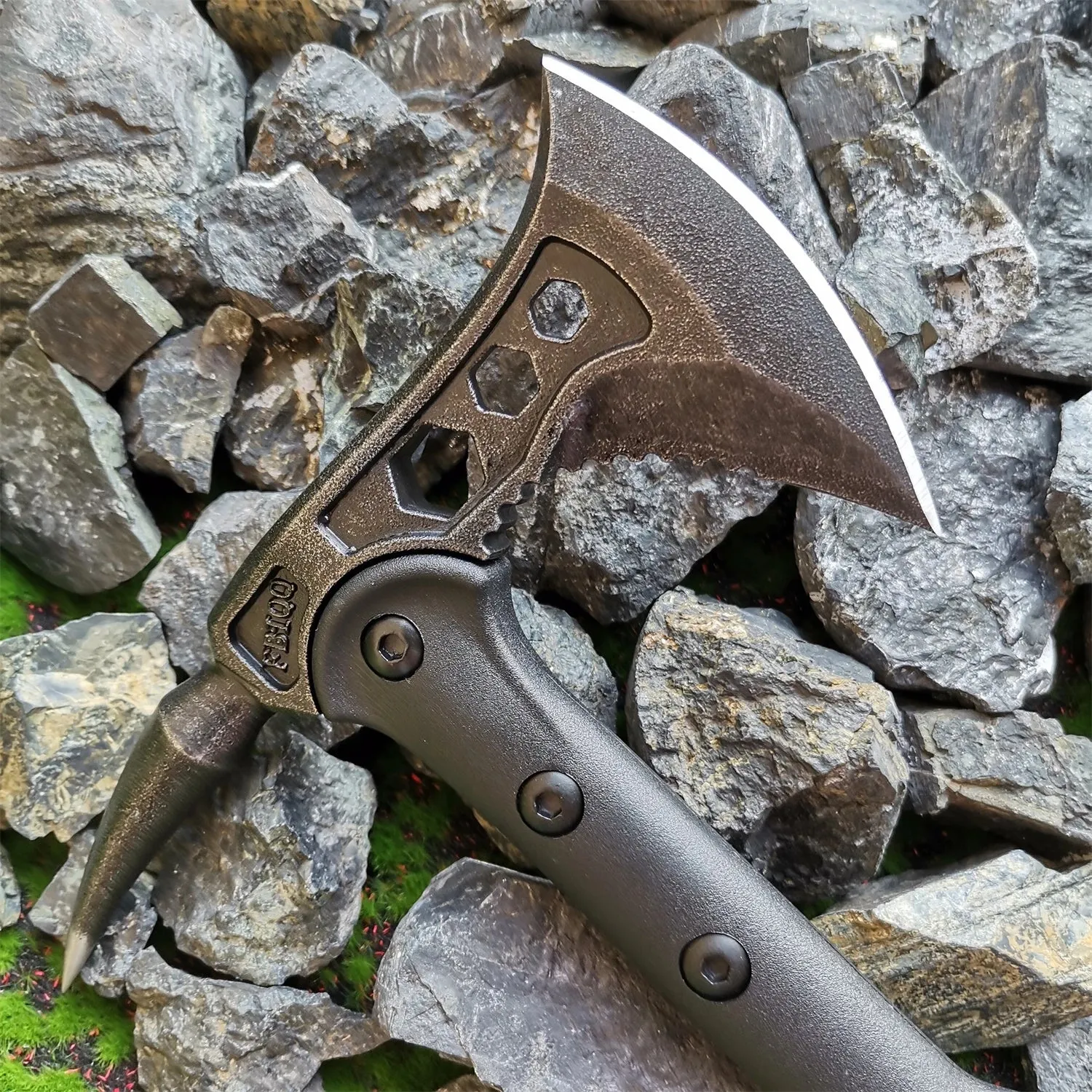 Outdoor Tactical Axe Emergency Gear Tourist AX Survival Axe Outdoor Portable Tomahawk Camping Hatchet Thickened Nylon Axe Sleeve