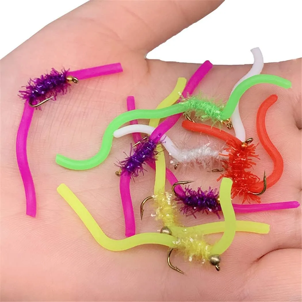 OutdoorFishing Fly Fishing Flies Kit Fly Assortment Trout Bass Fishing with Fly Box, 33/48/72/100/114/148pcs with Dry/Wet Flies, Nymphs, Streamers, Popper