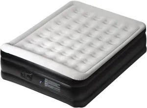 Panana Queen Air Mattress with Built in Electric Pump, Height 18.5" Comfort Blow up Inflatable Guest Air Bed Airbed with Flocked Top, Storage Bag for Family, Home, Camping