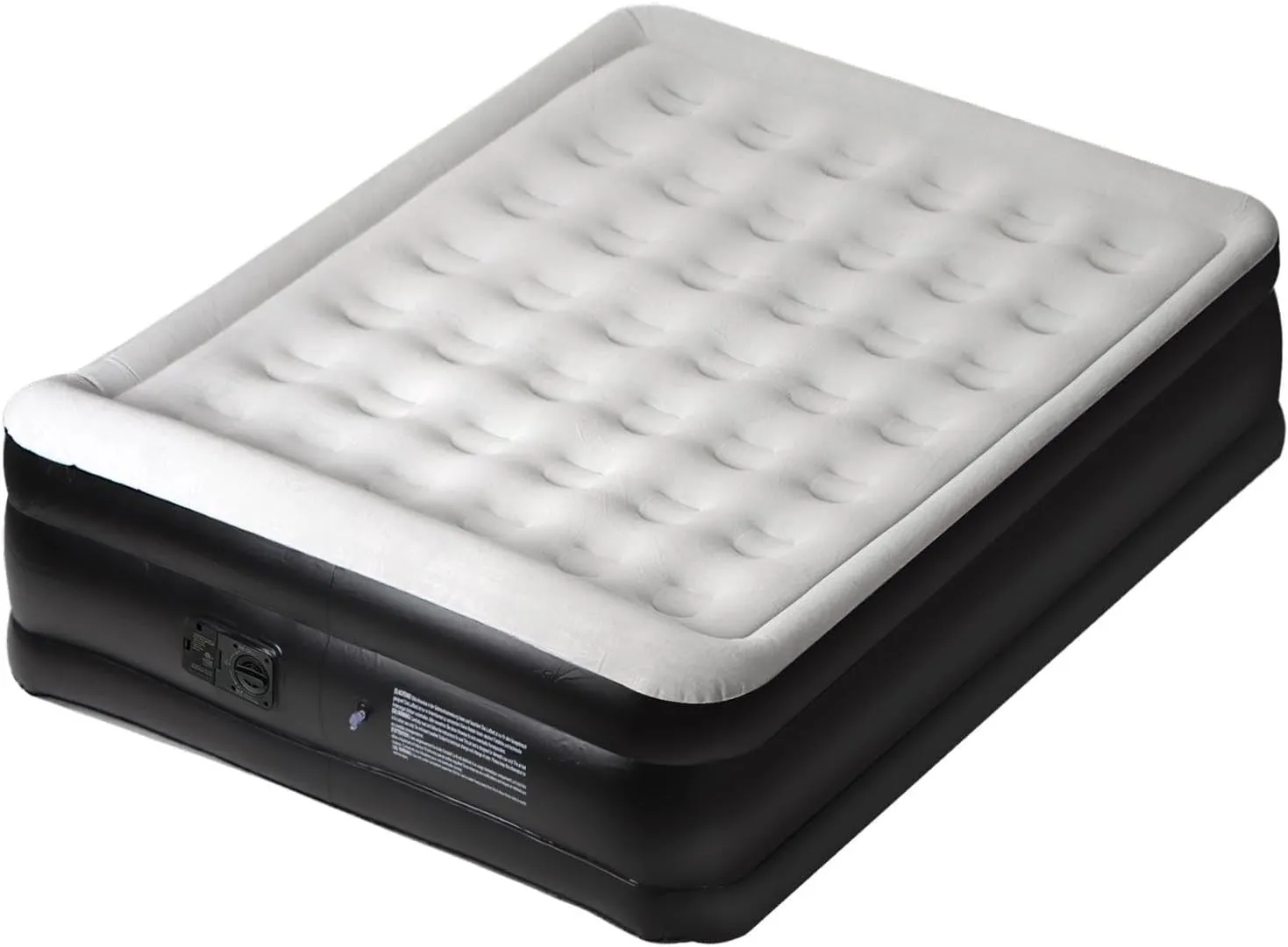 Panana Queen Air Mattress with Built in Electric Pump, Height 18.5" Comfort Blow up Inflatable Guest Air Bed Airbed with Flocked Top, Storage Bag for Family, Home, Camping