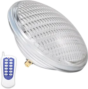 Par56 Pool Bulb LED Swimming Pool Light Underwater Light Bulb Embedded Type Submersible Light 12V for Par56 Light Source(Colorful Remote Control,36W)