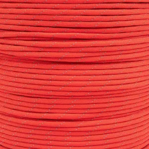 Paracord Planet Reflective 550lb Paracord – 7 Strand Type III Nylon Parachute Cord for Outdoor Visibility, Hiking, and Crafting – 30  Colors and 4 Length Options