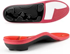 PCSsole Orthotic Arch Support Shoe Inserts Insoles for Flat Feet,Feet Pain,Plantar Fasciitis,Insoles for Men and Women Red