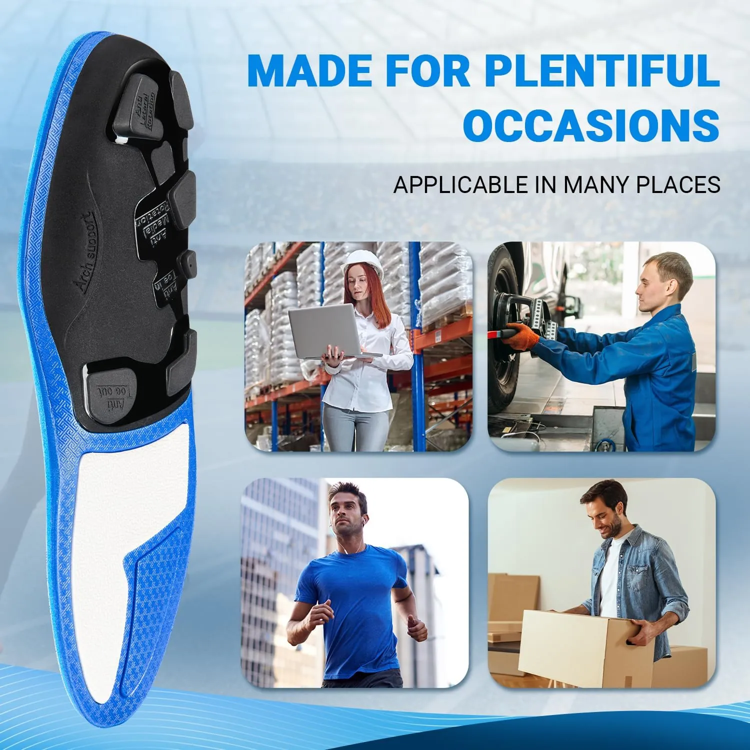 PCSsole Orthotic Arch Support Shoe Inserts Insoles for Flat Feet,Feet Pain,Plantar Fasciitis,Insoles for Men and Women Red