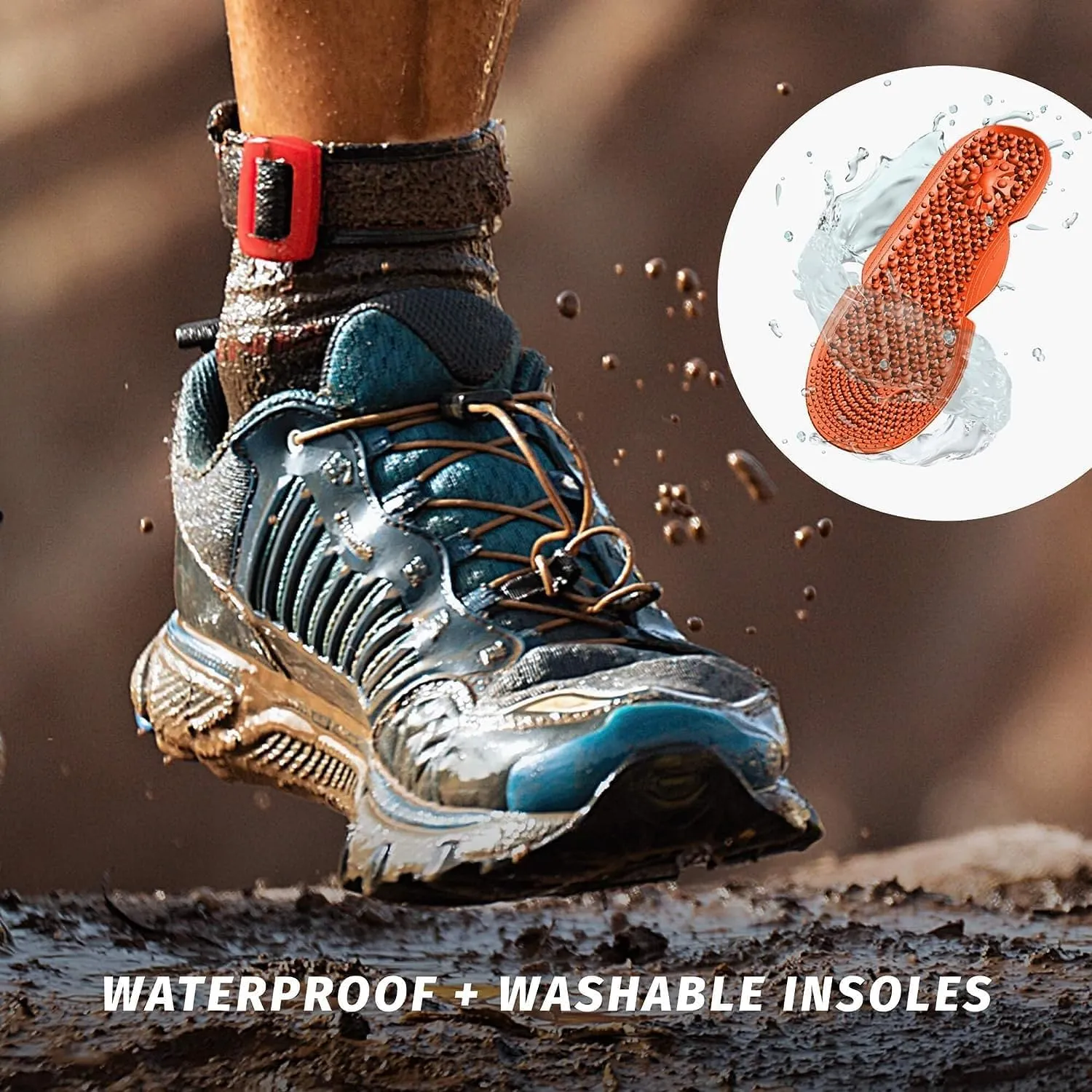 Performance Insoles, EVA Foam Replacement for Sneakers, Boots, Flats, Cleats, and More, Shock Absorption and Balance Improvement, Washable - One Pair, Trim to Fit, X-Large